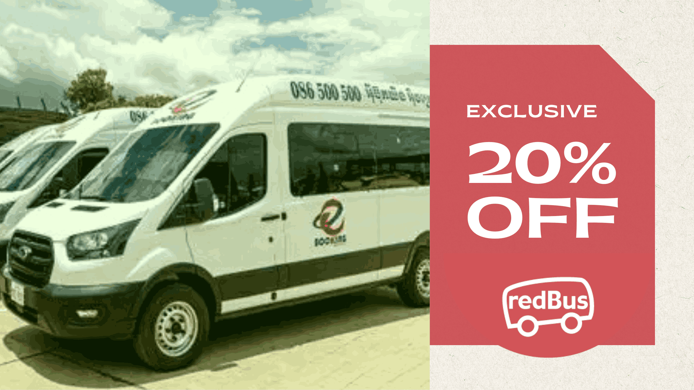 e-booking express redBus exclusive 20% OFF & 25% redDeal